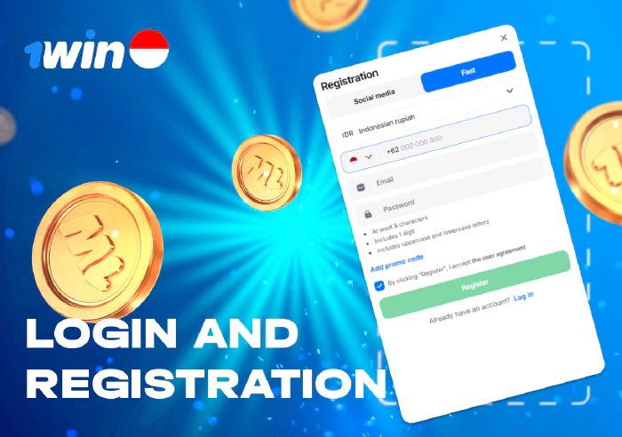 Quick login available for users at 1win Indonesia site